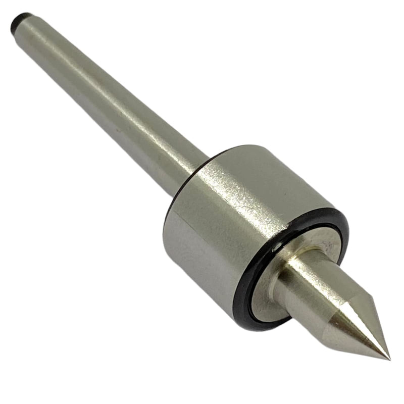 [Australia - AusPower] - MT0 Mini Live Revolving Center for Lathe | for Precision Machine Revolving, Accuracy, Large Load Capacity for Industry | 1PC for Engineer, Work with Workpiece/Tailstock | Steel Material 