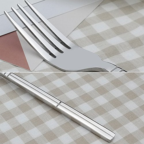 Saedy 12 Piece Dessert Forks, Stainless Steel Salad Fork Set (Pack of 2) dessert forks (Pack of 2)