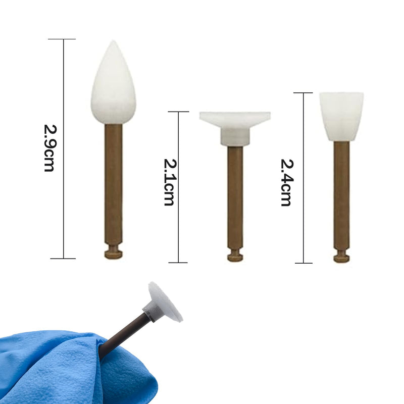 [Australia - AusPower] - 40pcs Dental Disposable Polishing Cups/Points/Discs, Discs Composite Polishing RA Shank for Polishing Sanding Finishing Grinding (Polishing Cups) 