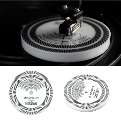 LP Vinyl Record Player Phono Tachometer Calibration Strobe Disc Strobe Mat 33 45 RPM