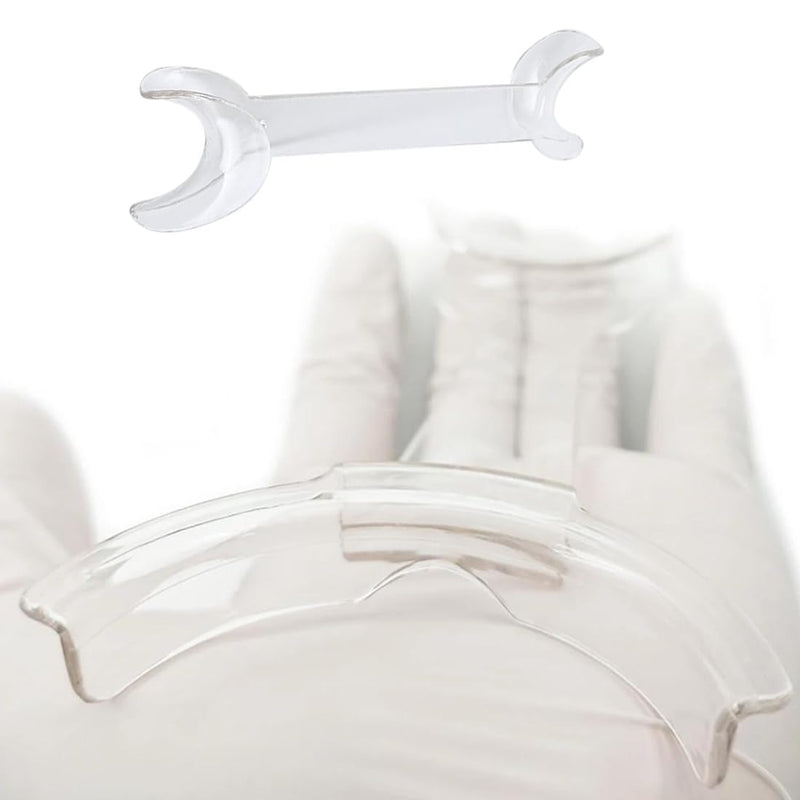[Australia - AusPower] - Dental Intraoral Cheek Lip Retractor T-Shape Lip Opener Cheek Retractors 4 Large Size+4 Small Size Double Head Oral Care Tools(Clear) clear 