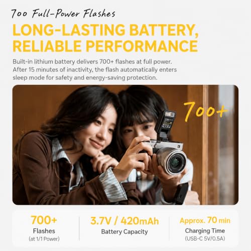 VILTROX Spark Z2 TTL Mini Flash for Canon Portable Camera Flash TTL/M Mode US-Z2-C
