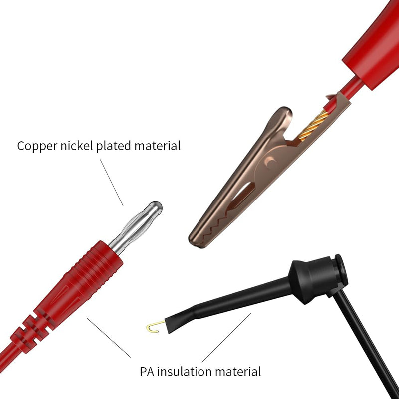 [Australia - AusPower] - BNC Male Plug to Banana Socket Oscilloscope Accessory Set, Test Lead Kit(7pcs) 