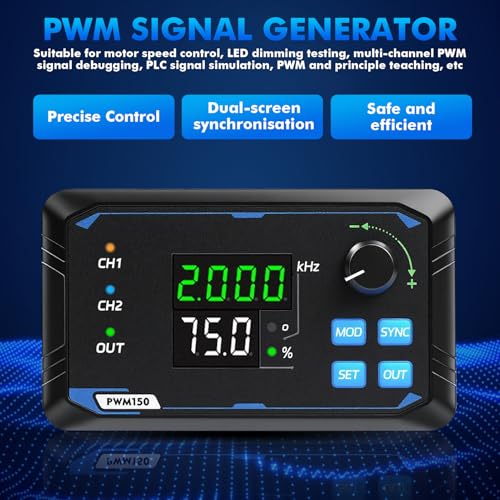 Signal Generator, PWM150 Dual Channel Signal Generator | Servo motor drive rectangular pulse with adjustable frequency