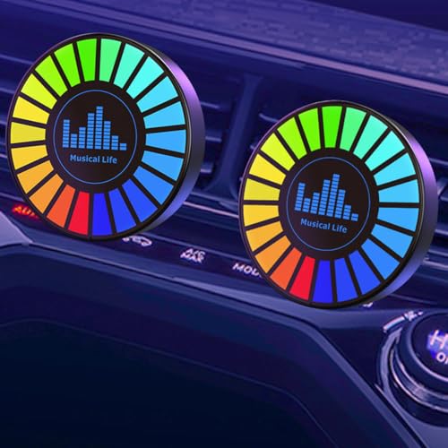 Qury Vibration Noise Sensor, Electronic Paranormal Detector with RGB Light, 2K HD, Voice Activation for Air Vent