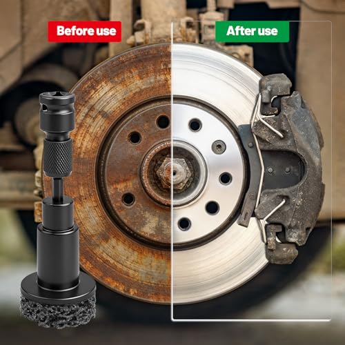 Wheel Hub Cleaning Set Wheel Hub Grinder Set with Sanding Discs | For drills or 1/2 inch impact wrenches | Quick rust removal on wheel bolts and rotors