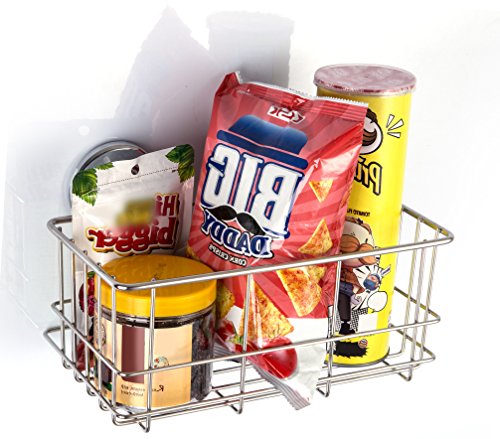 SANNO Suction Cup Shower Caddy,Bathroom Caddies Adhesive Pads Deep Large Basket Shelf,Bath Organizer Kitchen Storage Basket for Gel Holder Shampoo, Conditioner -2 pack suction cups caddies