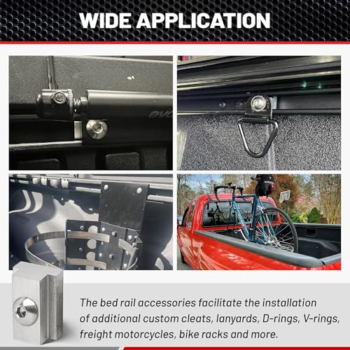 RED Wolf T Slot Nut 3/8"-16 Thread for Toyota Tacoma Tundra Pickup Trucks Bed Deck Rails Stainless Steel Tie Down Accessories (Pack of 2) 3/8"-16 (Pack of 2)