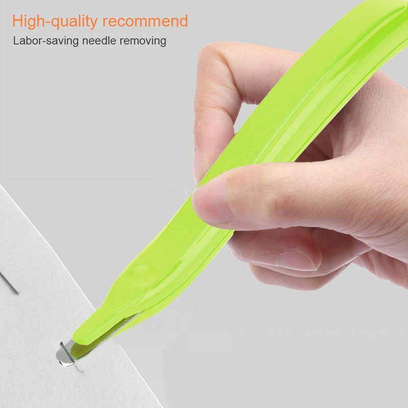 [Australia - AusPower] - Staple Remover Labor-Saving and Universal Pen Shape Magnetic Head Needle Remover with Simple Structure(Green) 