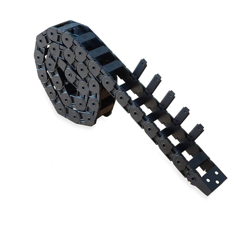 [Australia - AusPower] - 18 x 37mm Plastic Cable Drag Chain Wire Carrier Black 39"/1M 