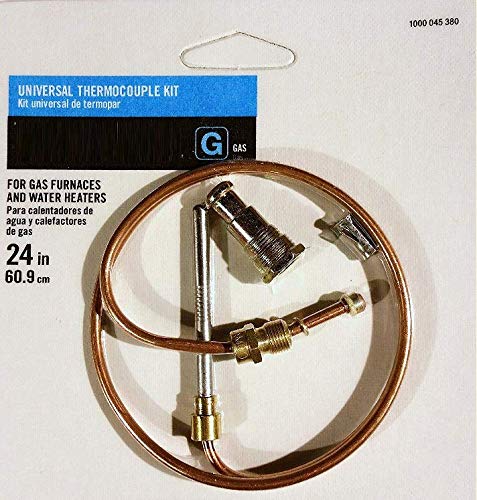 [Australia - AusPower] - Zero 24" Universal Replacement Thermocouple for Gas Furnaces,Boilers and Water Heater,Compatible with Honeywell,Mars,Johnson,Robertshaw,Penn,Johnstone, Johnson Controls Thermocouple 24 Inch 