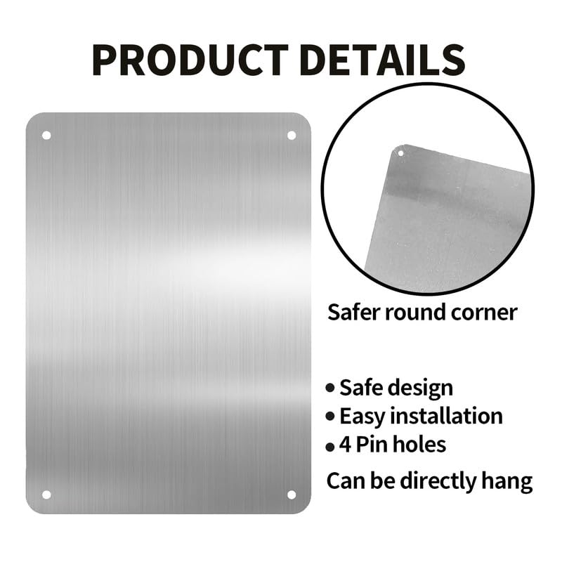 Aluminum Signs, Don'T Leave Packages In Front Of Outward Moving Gate Caution Outdoor Warning Notice Aluminum Metal Sign 8""X12"", black-7