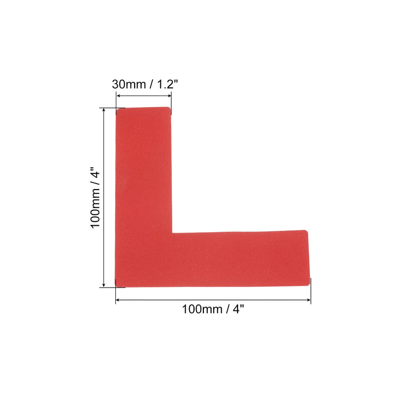 [Australia - AusPower] - PATIKIL 5s Location Marking Corner 4x4x1.2 Inch 20 Pack L Shaped Floor Marker for Office Table Top, Desk, Warehouse Floor, Red 4x4 Inch 