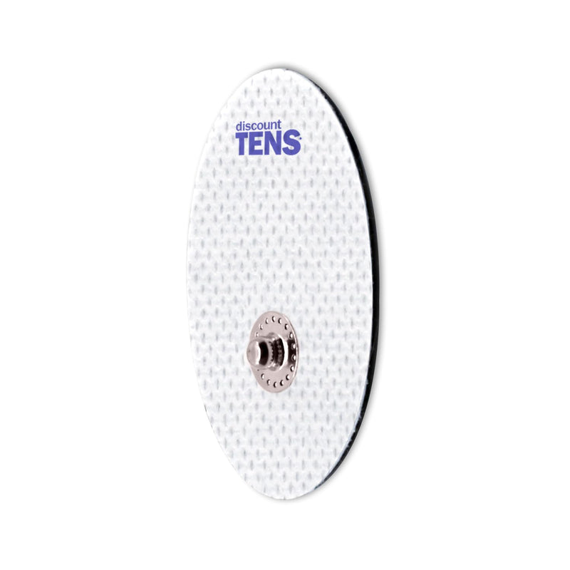 [Australia - AusPower] - TENS Electrodes, Premium Quality Small Replacement Pads for TENS Units, 10 Pairs of Snap TENS Unit Electrodes (20 TENS Unit Pads), 1.57 inch (4cm) x 1.18 inch (3cm), Discount TENS Brand 10 Pair (Pack of 1) 