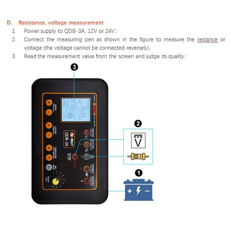Drive Automobile Ignition Coil Tester Injector Solenoid Valves Idling Stepper Motor Instrument Car Fault Detector