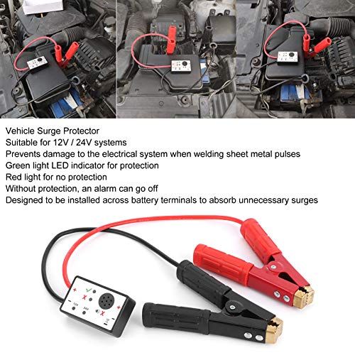 Keenso 12V/24V 150mm Rectangular Metal Car Protector Protect Electronic Equipment During Welding or Starting