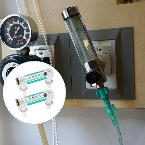 Acylic Flowmeter LZQ-1 Air Flow Rate Gauge 0-5LPM with Control Valve Pack of 2