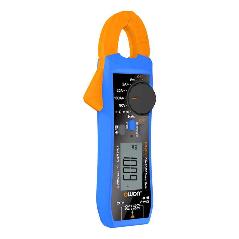 [Australia - AusPower] - OWON CM210E 20000 Counts Voltmeter Continuity Digital Clamp Meter,600V AC/DC NCV True RMS Mini Multimeter for Measuring Voltage,Current,Capacitance and Resistance 