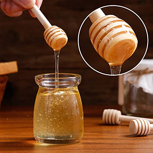 150 Pcs Honey Sticks Dipper, 3 inch Mini Wooden Honeycomb Stick 150 Pcs