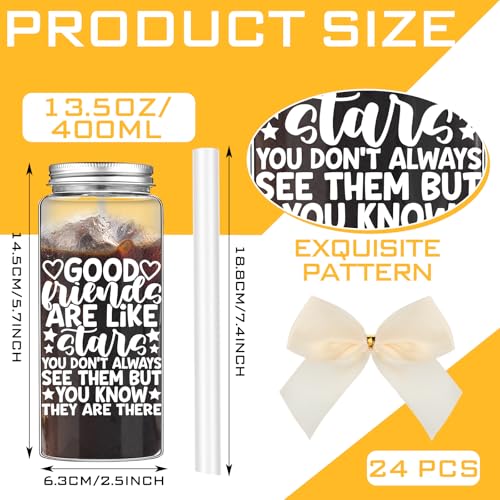 Skylety 24 Pack Friendsgiving Gifts Bulk for Women Friends Cups