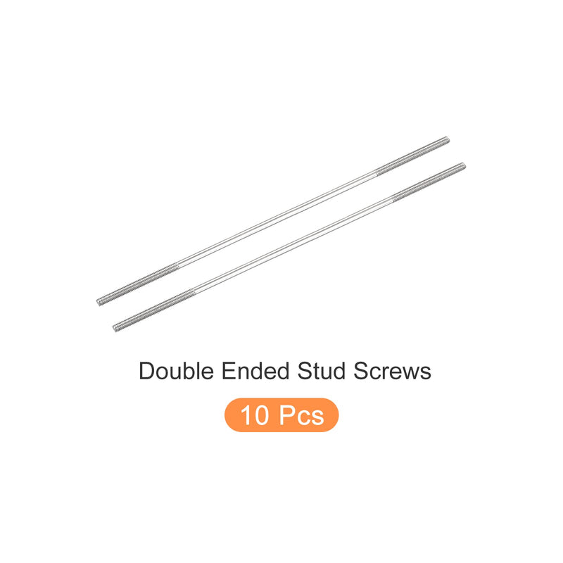 [Australia - AusPower] - METALLIXITY Double Ended Stud Screws (M3 Thread 120mm Length) 10pcs, 304 Stainless Steel Dual Threaded Rod Bolts - for House Maintenance M3x120mm 10 