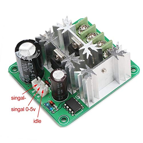 Hailege 6V-90V 15A DC Motor Speed Control 16KHZ PWM Controller Speed Controller Module Board Support PLC Control