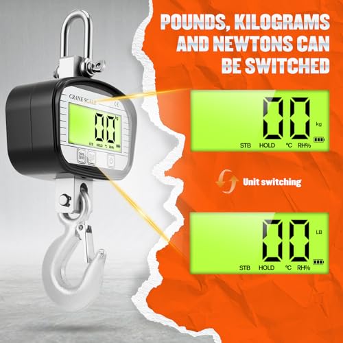 Digital Kitchen Scales with Backlit Display and High Capacity Household and Kitchen Capacity 1000 kg Digital Scales for Professional and Industrial Use
