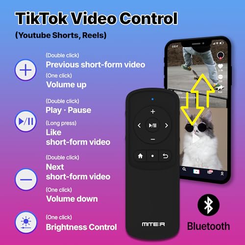 Bluetooth Remote Control Page Turner Clicker for Boox, e-Reader, TikTok Scrolling, YouTube Shorts, Reels, Camera, for iOS iPad iPhone, Android Galaxy Phone Tablet (Soft Green) Soft Green