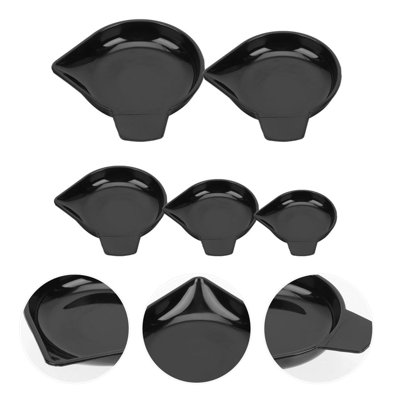 Ciieeo Pack of 5 Multi-Purpose Scales Tray Made of PP Plastic Reusable Kitchen and Jewelry Weighing Bowls with Large Capacity for Precise Weighing Small Objects