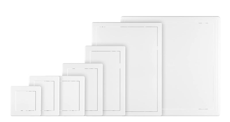 [Australia - AusPower] - Awenta 150 x 150 mm Plastic Access Panel Door - White Opening Flap Cover Plate - Inspection Hatch - Door Latch - Concealed Hinge - Removable Door - Paintable Smooth Surface (6 x 6 Inches) Acrylonitrile Butadiene Styrene 