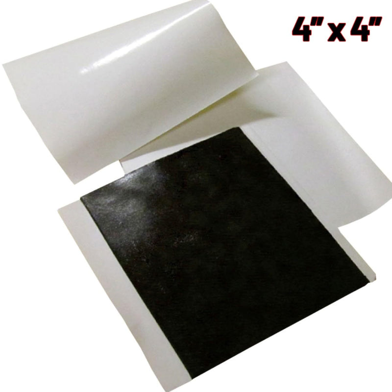 Adhesive Sticky Pads for Road Reflectors, 4" x 4" Butyl Sticky Pads, 4 Pack, Stick Driveway Reflectors on Driveway, Apply on Asphalt, Pavement, Cement or Concrete, Reflectors Sold Separately