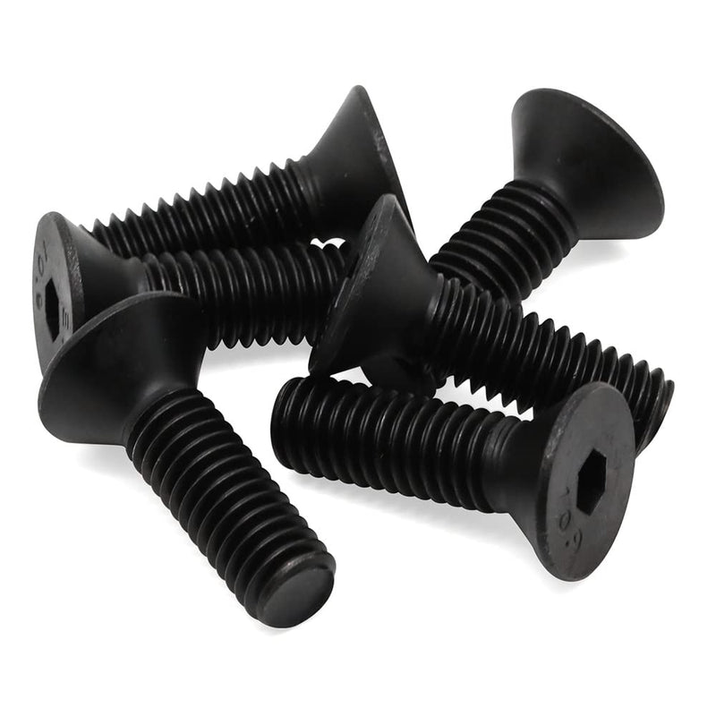 [Australia - AusPower] - 3/8-16 x 2" Flat Head Socket Cap Screws Countersunk Bolts Countersunk Bolts, Alloy Steel Grade 10.9, Fully Threaded, Black Oxide, 20 PCS 3/8-16 x 2" 