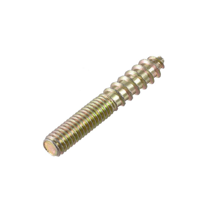 [Australia - AusPower] - uxcell M6 Hanger Bolts Length 1-5/8"(40mm) Double Headed Bolts Self-Tapping Screw 6mm Wood Joint Furniture Legs 10pcs 