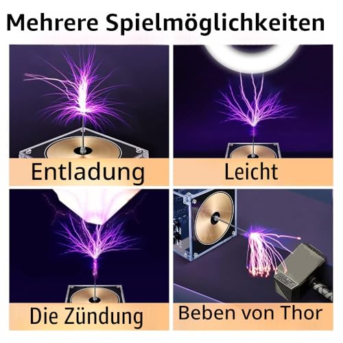 BT Version, Multifunctional Electronics, Mobile Phone, Tesla Coil Module, Artificial Flashes, Electric Arc Generator, Wireless Sound Transmission, Scientific Experimental S