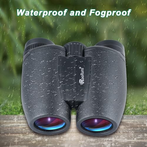 15x30 Binoculars for Adults High Power, Compact HD Waterproof Binoculars Binoculars (Bare)