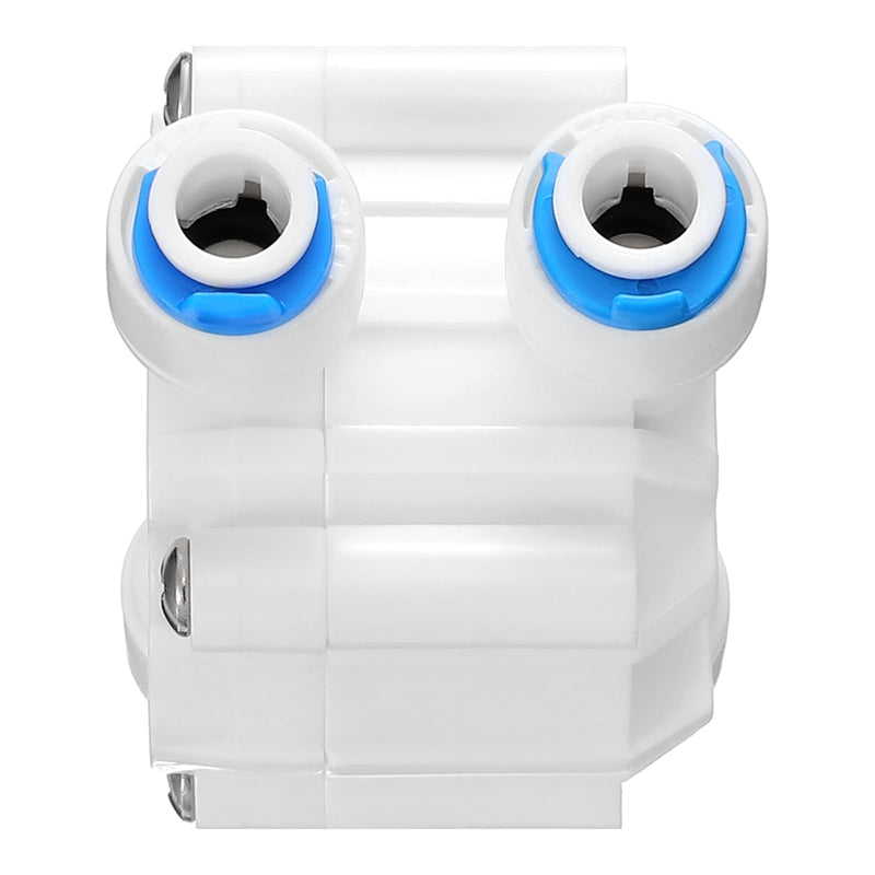 [Australia - AusPower] - 4 Packs 1/4 Inch Tube Automatic Shut off Valve, with Quick Connect Fittings, for Ro Reverse Osmosis Water Filter System, White 4 