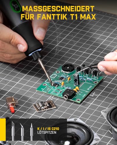 Fanttik C210 Soldering Tips (Pack of 6) | Replacement Soldering Tips for T1 Max, C210-K/I/IS, Quick Heating