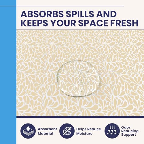 Adhesive Shelf Liner - Sandstone Petals, 23.75in x 6ft, 2-Pack Lower Cabinets - 23.75"