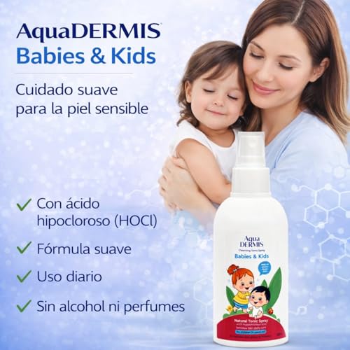 HOCl Family Pack for Sensitive Skin 2 x 250ml | Babies & Kids + Skin Help, electroactivated, alcohol-free, fragrance-free, for everyday use of the whole family