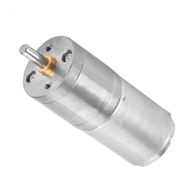 DC Gear Motor, 25mm DC 12V 25GA-370 Low Speed Metal Gear Motor for Electronic Lock (12V 500RPM)
