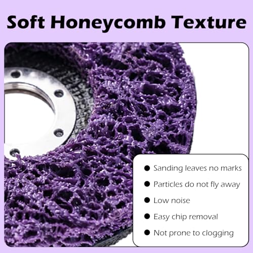 Pack of 6 CSD Discs 125 mm for Angle Grinders, Reinforced Sanding Discs, Rust Remover for Flex, Paint and Coatings, No Damage to the Surface, for Metal, Stone, Wood, Plastic 125mm