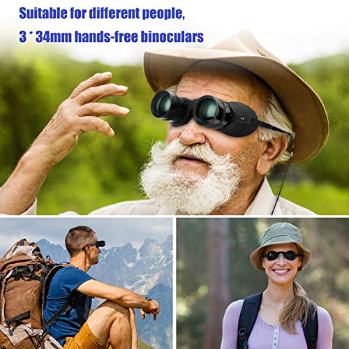 Hands-Free Binoculars Glasses for Opera, TV, Fishing, Concerts, Theater