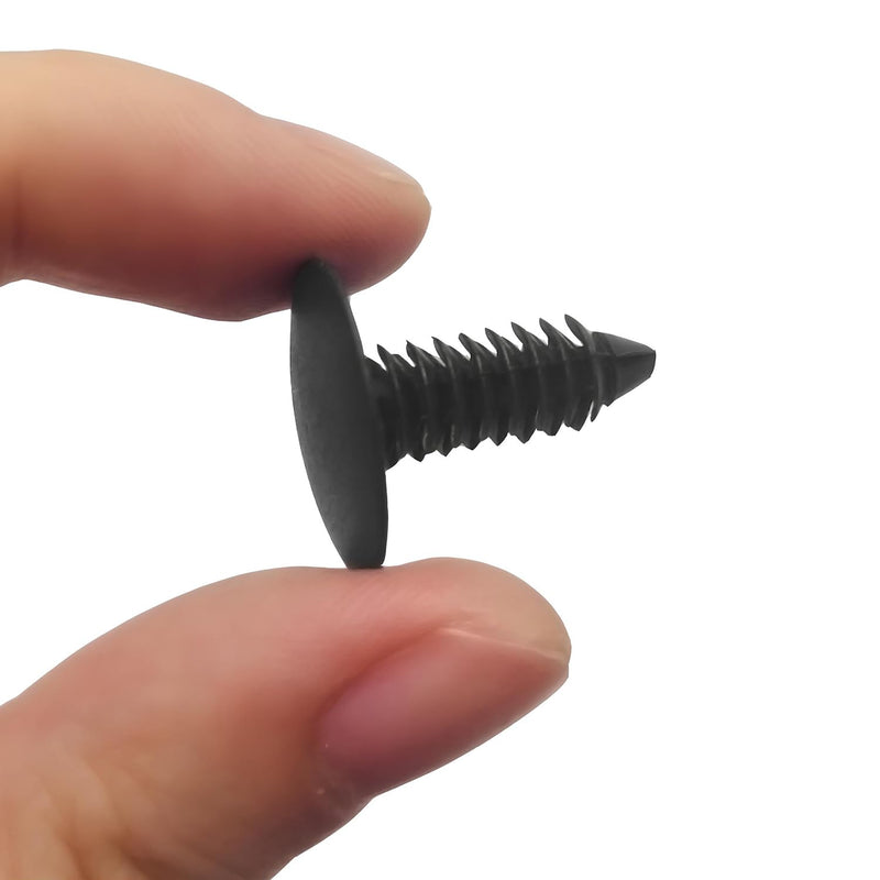 ELK 1" Vapor Barrier Fasteners for Crawl Space Encapsulation and Automotive Repairs - Secure Moisture Barriers with Precision Dimensions and Effortless Installation (Black, 100 Pack) 100 Pack (Black)
