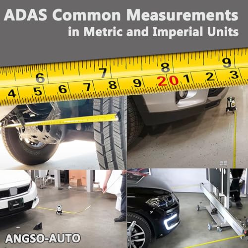 ANGSO-AUTO 33 ft/10 m self-locking tape measure for ADAS calibration tool setup
