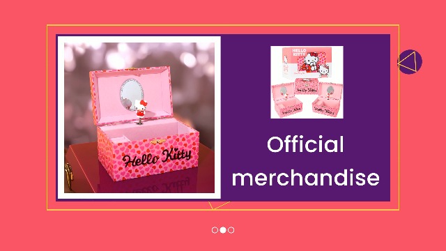 Hello Kitty Sanrio Musical Jewelry Box for Girls Teens Women Kawaii Wind Up Music Box Jewelry Organizer Ring Holder Gifts for Women (Pink