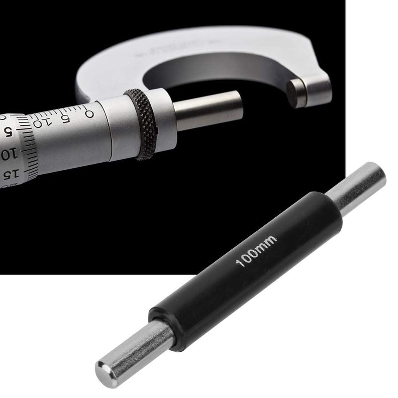 [Australia - AusPower] - Oumefar Stainless Steel Calibration Block Rod Bar Professional Standard Caliper Outside Micrometer Calibration Rod for Calibrating Micrometers (100mm) 