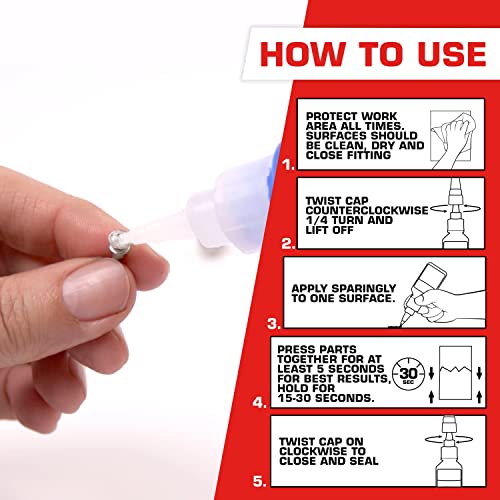 Loctite Super Glue Liquid Professional clear wood glue, 0.7 oz bottles, 4-pack