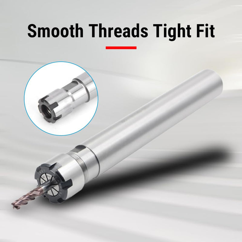 [Australia - AusPower] - Risegun Straight Collet Milling Chuck Holder, ER11M-150L CNC Router Tool Holder Extension Rod with Straight Shank for CNC Router, C16 Tool Holder 