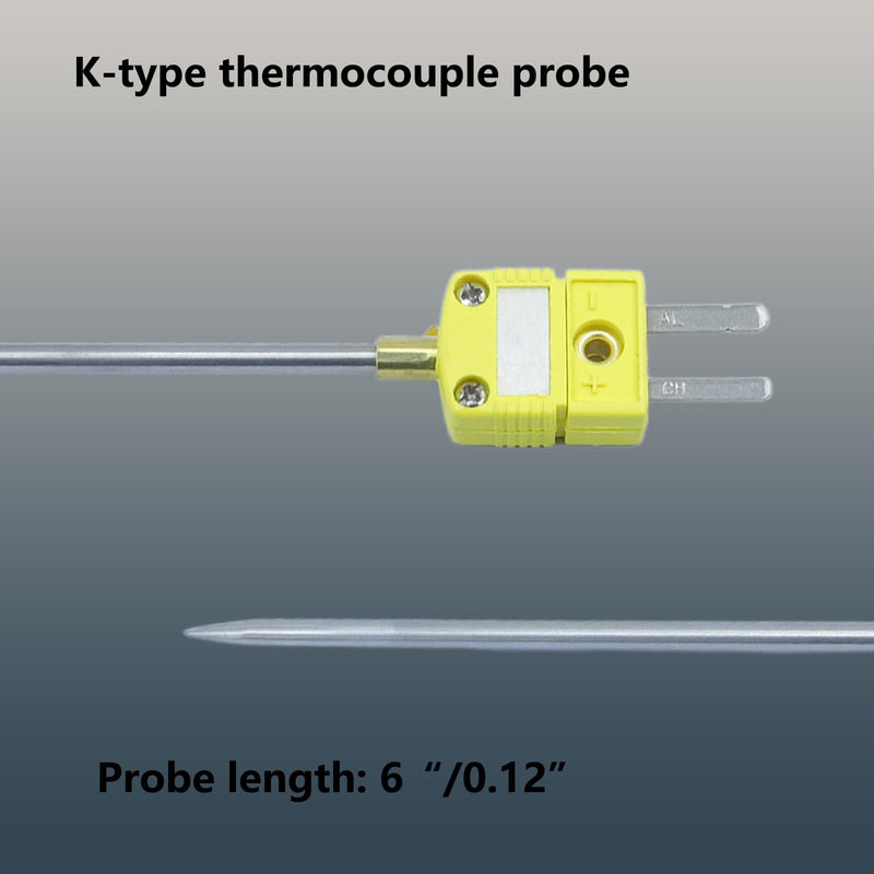 [Australia - AusPower] - 50207-K K-Type thermocouple Probe Temperature Range -50°F to 2000°F Probe Length 6“/0.12” 