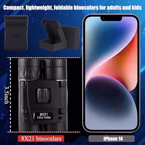 Yourelexit® Binoculars with Phone Adapter for Adults,Compact Small Pocket Mini Travel Binocular for Bird Watching Concert Theater Opera High Powered Electronics Cruise Ship Essentials Norwegian Alaska